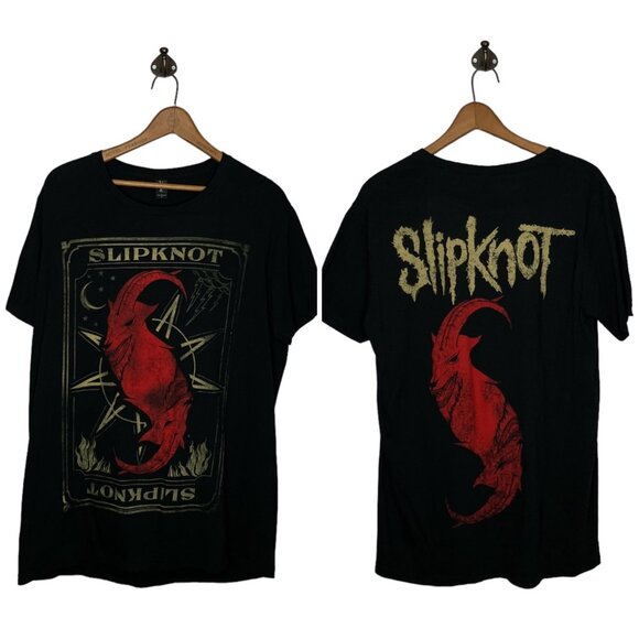 Bay Island Other - Bay Island Men's XL Black Slipknot Sigil Of Baphomet‎ 2015 Double Sided Band Tee